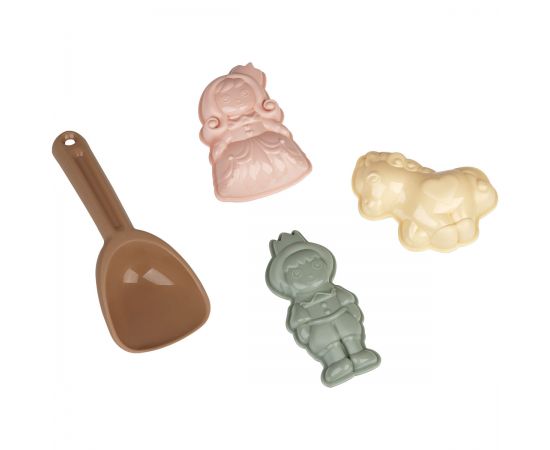 Набор для песка ТРИ СОВЫ "Сказка", 4 предмета (совок, 3 формочки) ПИО 021