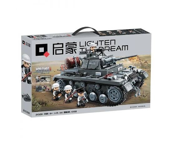 Конструктор 21028 German type 3 F Tank 1058 дет 21028