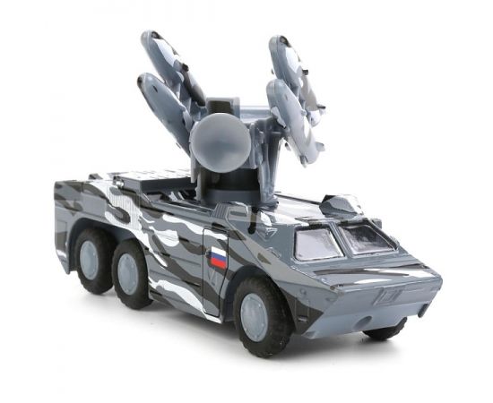 МОДЕЛЬ "ТЕХНОПАРК" МЕТАЛЛ. ИНЕРЦ. ЗРК ОСА СЕР.КАМУФ. 15СМ, РАКЕТЫ ВРАЩ. 360ГР. В КОР 250747 250747