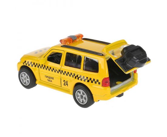 Машина металл MITSUBISHI pajero ТАКСИ 12 см, двери, багаж, инерц 256365 256365