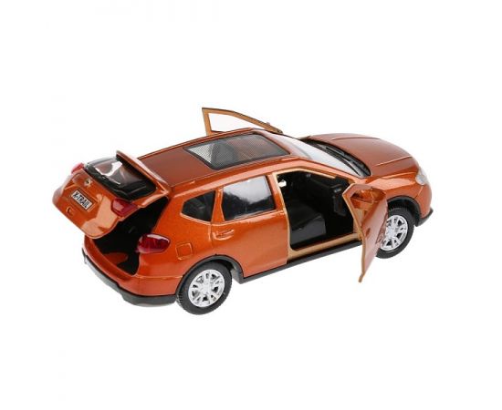 Машина металл NISSAN X-TRAIL длина 12 см, двери, багаж, инерц, золотой, 263452 263452