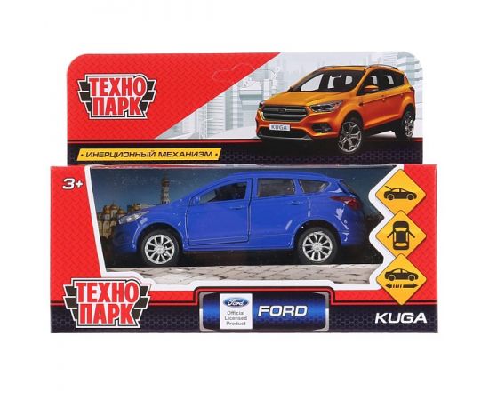 Машина металл FORD KUGA длина 12 см, двери, багаж, инерц, синий 265824 265824