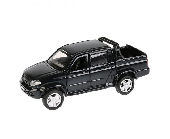 Машина металл UAZ PICKUP, 12 см, откр дв, багаж, инерц, черный 278451 2784515