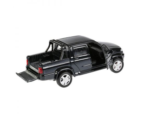 Машина металл UAZ PICKUP, 12 см, откр дв, багаж, инерц, черный 278451 2784515