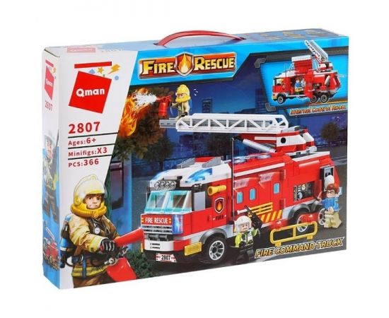 Конструктор 2807 366дет Fire Rescue Fire Command Truck 2807