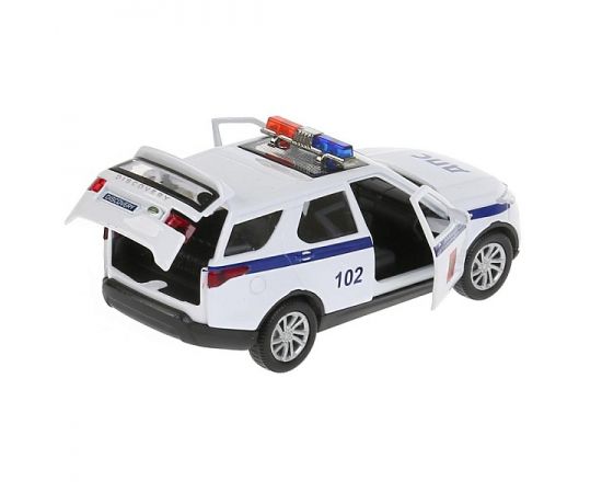 Машина металл LAND ROVER DISCOVERY ПОЛИЦИЯ 12 см, двери, багаж, инерц 297496 297496