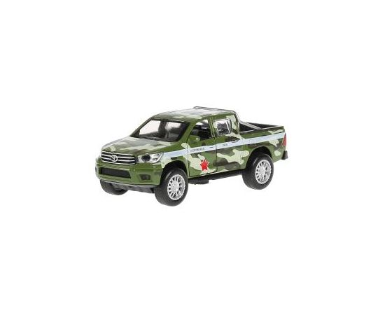 Машина металл свет-звук "toyota hilux камуфляж" 12см, инерц.зеленый 297499 297499