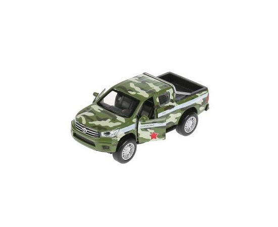 Машина металл свет-звук "toyota hilux камуфляж" 12см, инерц.зеленый 297499 297499