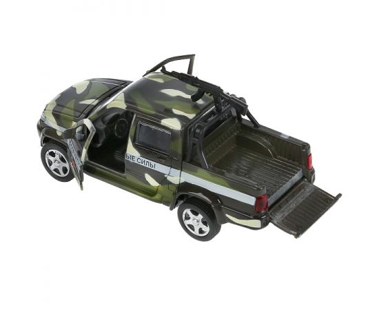Машина металл "uaz pickup военный с пулеметом" 12см, откр.двери, инерц 298710 298710