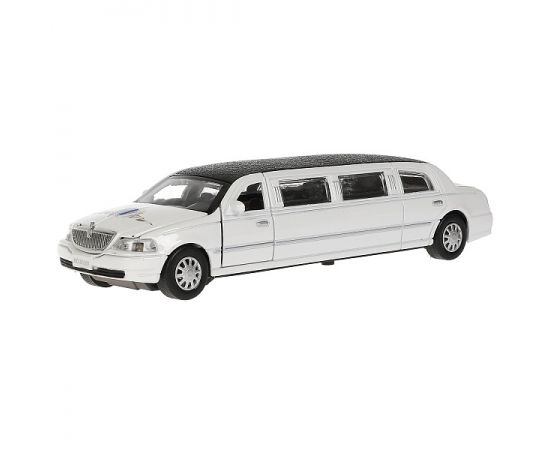 Машина металл свет-звук ЛИМУЗИН 18 см, двери, капот, инерц, 313421