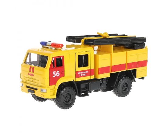 Машина металл КАМАЗ-43502 АВАРИЙНАЯ СЛУЖБА 15 см, двер, подв дет, инер 313542