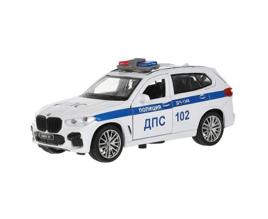 Машина металл BMW X5 M-SPORT ПОЛИЦИЯ 12 см, двери, баг 319005 319005