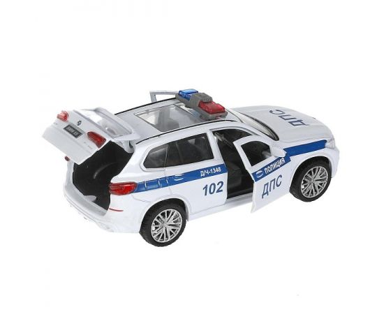 Машина металл BMW X5 M-SPORT ПОЛИЦИЯ 12 см, двери, баг 319005 319005