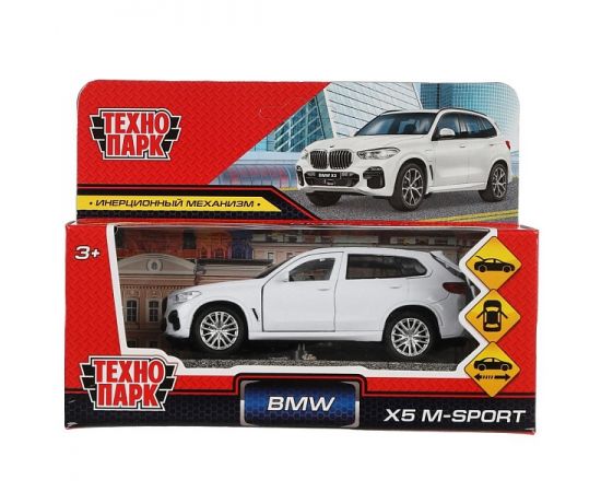 Машина металл BMW X5 M-SPORT 12 см, двери, багаж, бел 319006 319006