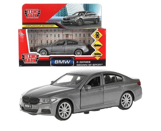 Машина металл BMW 5-ER SEDAN M-SPORT 12 см, двери, багаж, сер 319648 319648
