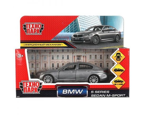 Машина металл BMW 5-ER SEDAN M-SPORT 12 см, двери, багаж, сер 319648 319648