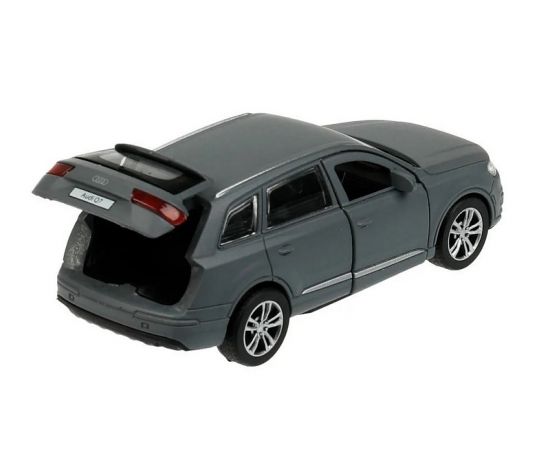 Машина металл AUDI Q7 МАТОВЫЙ длина 12 см, двер, багаж, инерц, серый 336374 336374