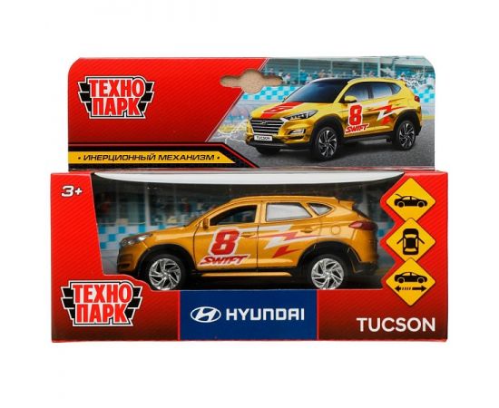 Машина металл HYUNDAI TUCSON СПОРТ длина 12 см, двери, багаж. 336379 336379