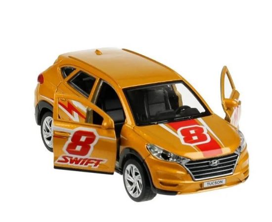 Машина металл HYUNDAI TUCSON СПОРТ длина 12 см, двери, багаж. 336379 336379