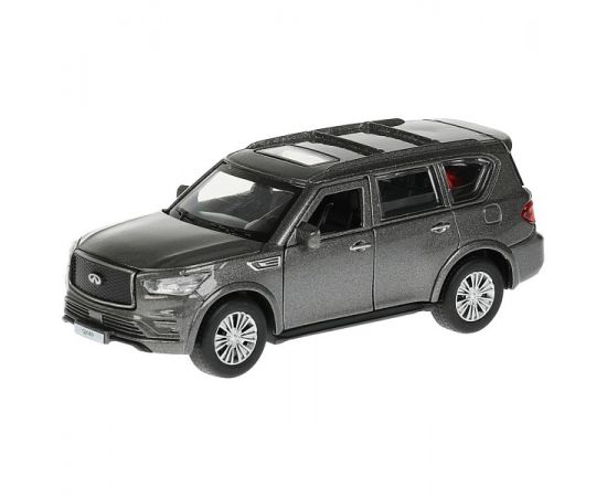 Машина металл INFINITI QX80, длина 12,5 см, двери, багаж, инер, серый 338538 338538