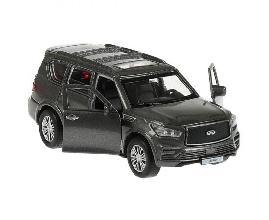 Машина металл INFINITI QX80, длина 12,5 см, двери, багаж, инер, серый 338538 338538