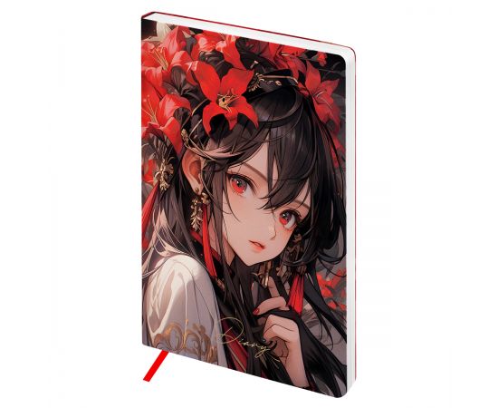 Ежедневник недатированный, А5, 136л., мягкий переплет, кожзам, BG "Anime. Girl" DuA5_22221