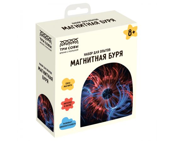 Набор для проведения опытов ТРИ СОВЫ «Магнитная буря», картонная коробка, европодвес EX237T