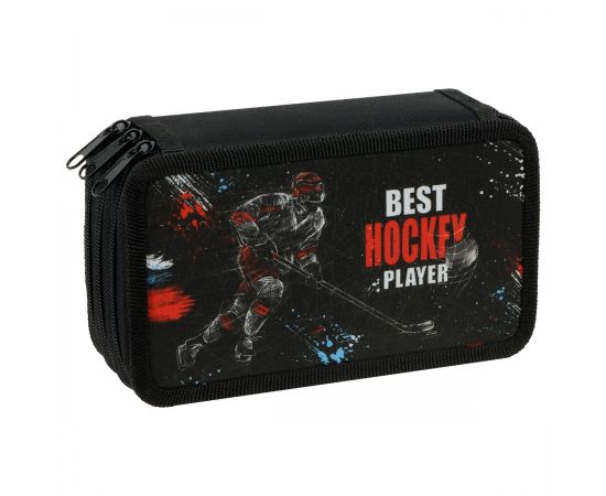 Пенал 3 отделения, 190*110 ArtSpace "Hockey", ткань ПТ3_60013