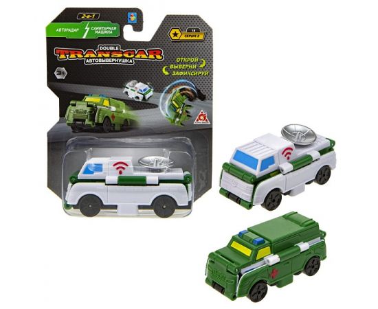 Transcar Double: Авторадар – Санитарная машина, 8 см, блистер Т20712 Т20712