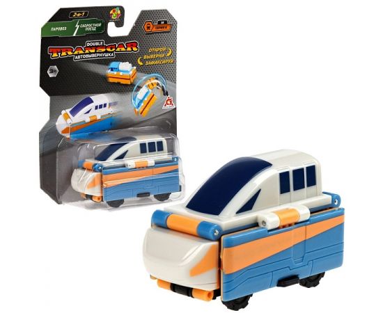 Transcar Double: Паровоз – Скоростной поезд, 8 см, блистер Т25028 Т25028