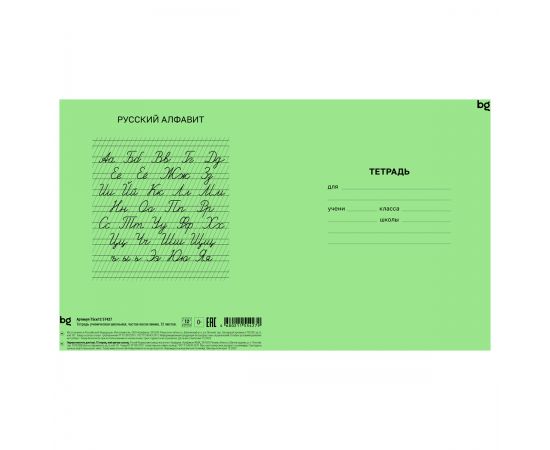 Тетрадь 12л., частая косая линия BG Т5ск12 57427