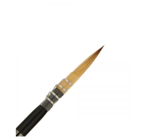 Кисть художественная синтетика Гамма "Модерн", двухсторонняя, круглая №3, круглая №6, французское крепление, складная ручка 11110306