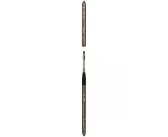 Кисть художественная синтетика Гамма "Модерн", двухсторонняя, круглая №6, плоская №5, складная ручка 11110506