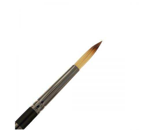 Кисть художественная синтетика Гамма "Модерн", двухсторонняя, круглая №6, плоская №5, складная ручка 11110506