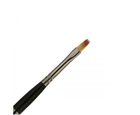 Кисть художественная синтетика Гамма "Модерн", двухсторонняя, круглая №6, плоская №5, складная ручка 11110506