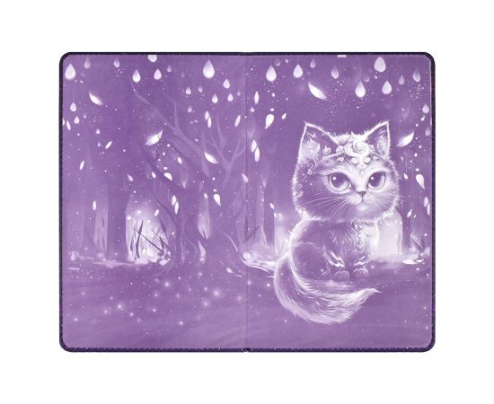 Дневничок для девочек, А6+, 96 л., арт. 66498/ 20 ВОЛШЕБНЫЙ КОТ (кожзам: 126x195 мм, твёрдый переплёт с поролоном, материал обложки: искусственная кожа "Наппа", способ крепления блока: ниткошвейный, д 66498