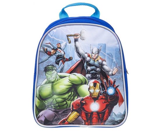 Рюкзак малый Hatber -Мстители- 25х20х8см полиэстер светоотраж. 1 отделение ( MARVEL) KB_074086