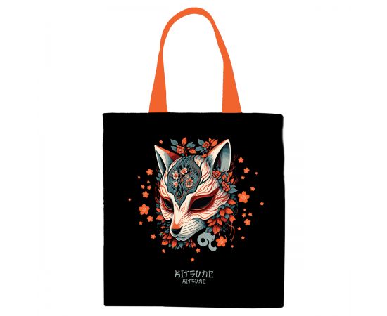 Сумка-шоппер MESHU "Kitsune", 33*40см, канвас, с карманом MS_59711