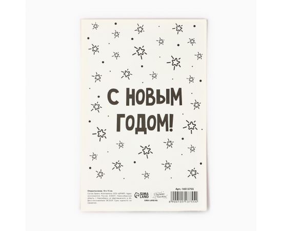 Открытка «Блистай в Новом году!», кошечка, 10 х 15 см, Новый год 10513755