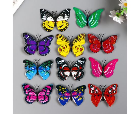 Магнит "Бабочка с двойными крылышками" 6х6,5 см 139864 139864