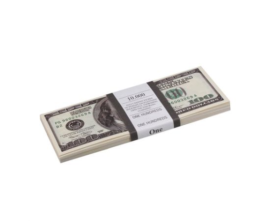 Деньги шуточные "100 долларов", упаковка с ероподвесом, ш/к 72403 590556