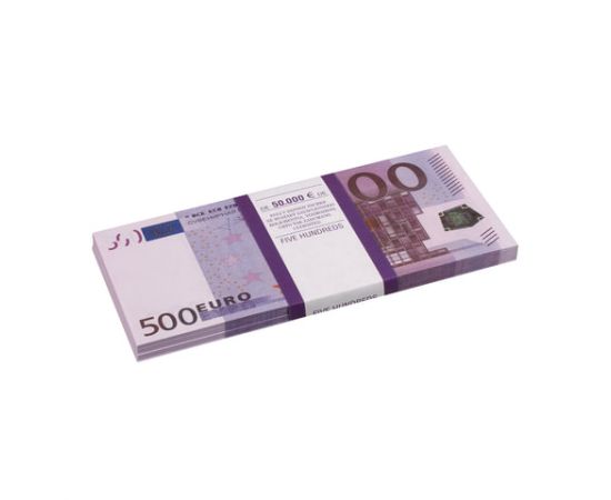Деньги шуточные "500 евро", упаковка с ероподвесом, ш/к 72458 590563