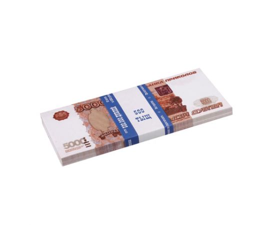 Деньги шуточные "5000 рублей", упаковка с ероподвесом, ш/к 72502 590565