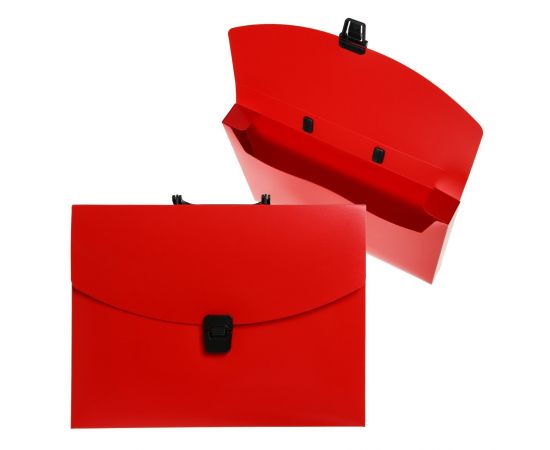 Папка-портфель А4 Calligrata, 1 отделение, 700 мкм, до 300 листов, красная 6926757