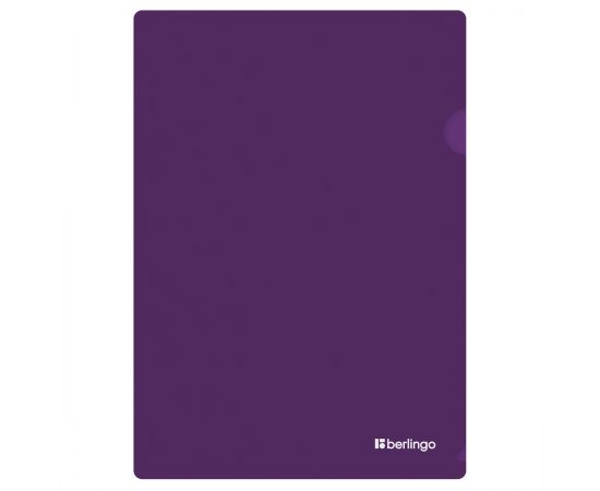 Папка-уголок Berlingo "Soft Touch", А4, 200мкм, софт-тач, фиолетовая LFp_A4986