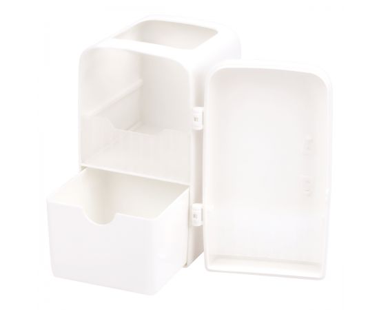 Настольная подставка MESHU "Fridge", 3 отделения, пластиковая, молочная MS_46348