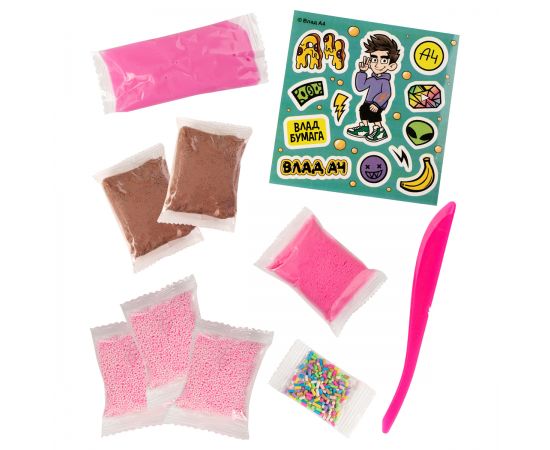 Слайм Slime Лаборатория Пранк Влад А4 "Десерт пончик", 130г SS500-40193