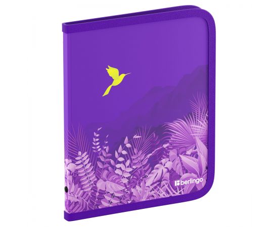 Папка на молнии Berlingo "Flower Art" А5+, 600мкм, с рисунком ZF5_A5S20