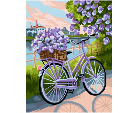 Картина по номерам на холсте ТРИ СОВЫ "Сиреневое настроение", 30*40, с акриловыми красками и кистями КХ3040_53886