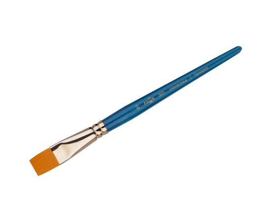 Кисть художественная синтетика Гамма "Галерея", плоская №20, короткая ручка 301020